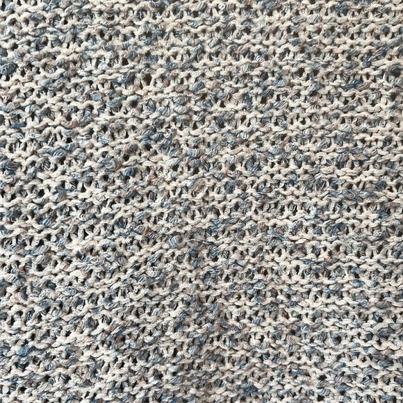 Knox Rose Oversized Knit Cardigan Blue and White size Extra Small - Picture 10 of 10